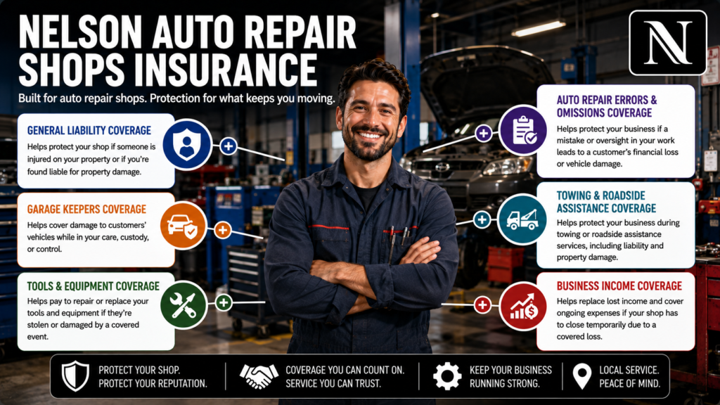 Nelson Auto Repair Shops Insurance